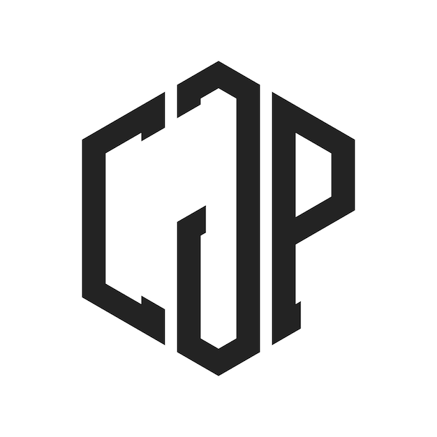 CJP Logo Design Initial Letter CJP Monogram Logo using Hexagon shape