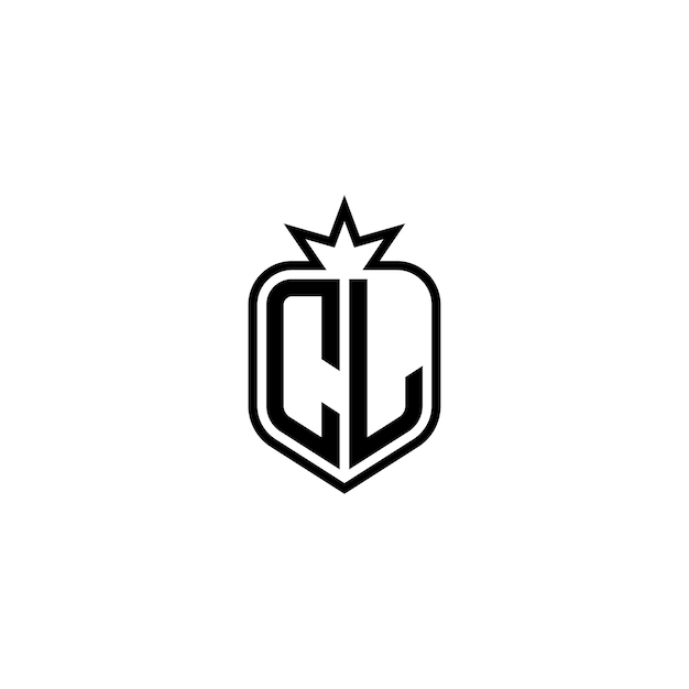 cl monogram logo design letter text name symbol monochrome logotype alphabet character simple logo