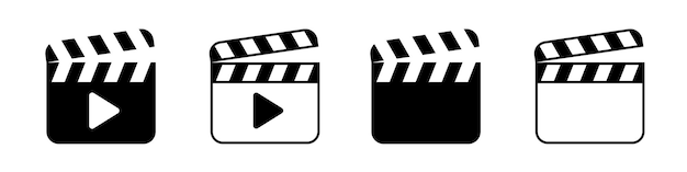 Clapper board icon Clapper icon