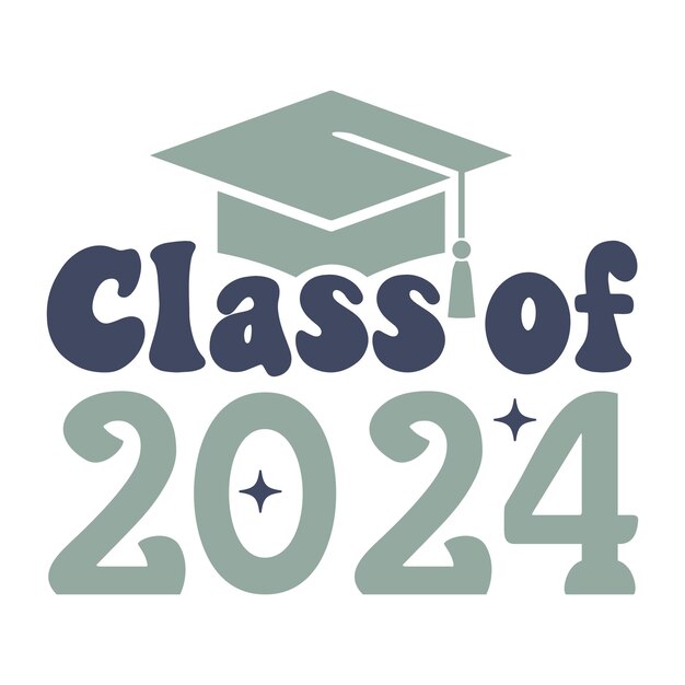 Class of 2024 Retro SVG Design
