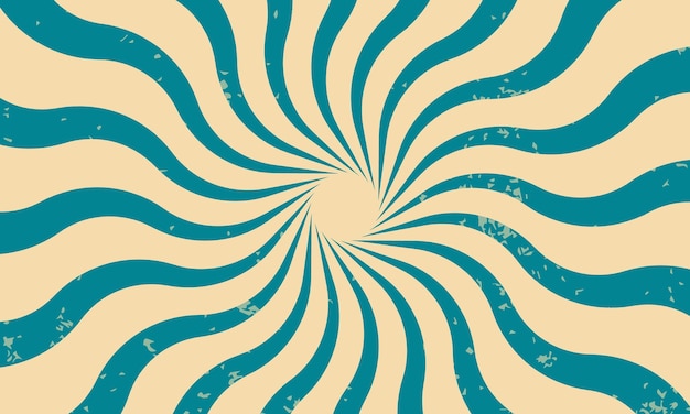 Classic vintage rays sunburst twisted retro background