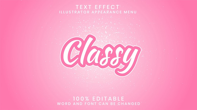 Classy Editable Text Effect Style Template