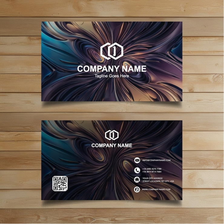 Vektör clean business card template
