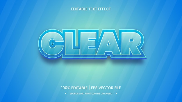 clear text effect