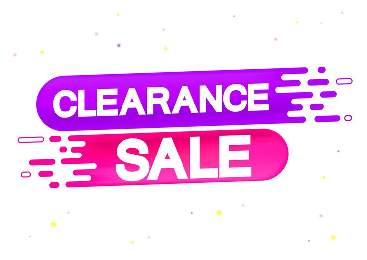 Vektor clearance sale poster design template or banner for shop and online store vector illustration