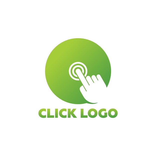 Click Arrow And Touch Logo Template Design Vector, Emblem, Design Concept, Creative Symbol, Icon