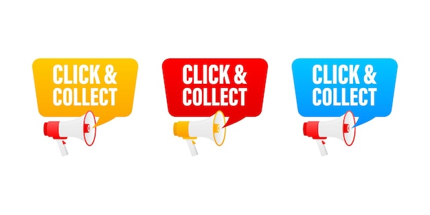 Click collect for marketing design