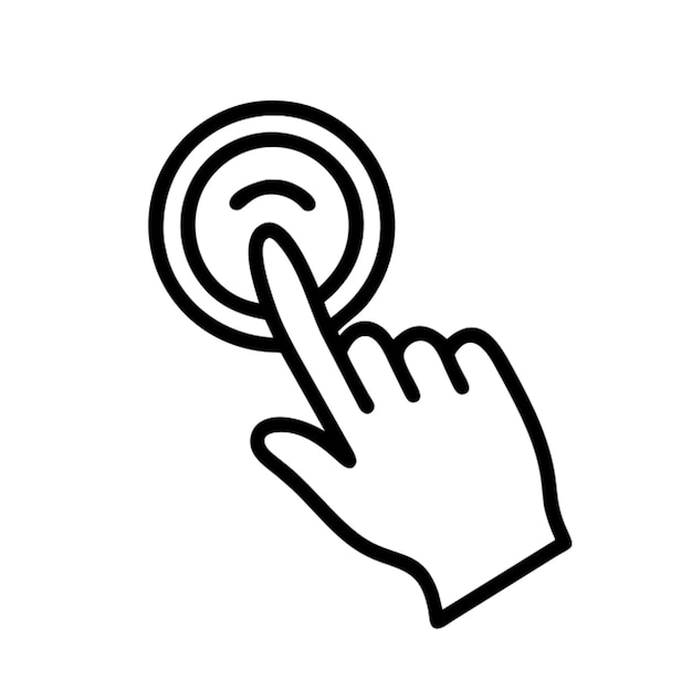 click icon outline