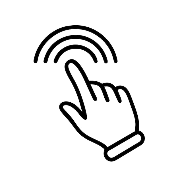 click icon outline