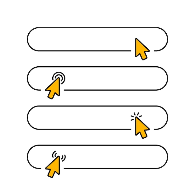 click submit blank button in line style design