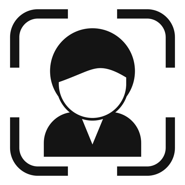 Client target business icon simple vector Personal customer