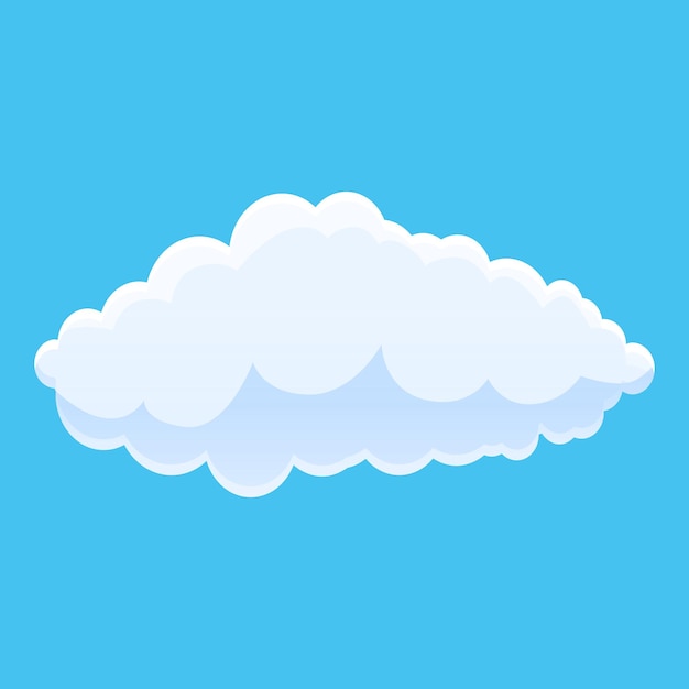 Climate cloud icon Cartoon of climate cloud vector icon for web design isolated on white background