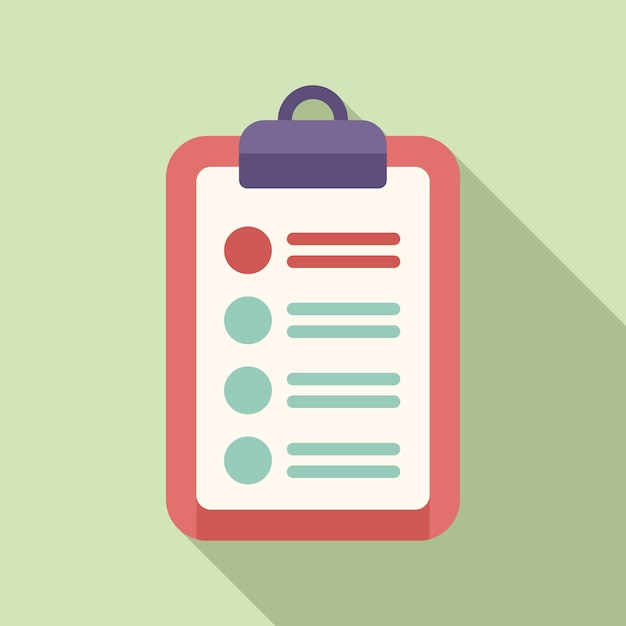 clipboard review icon flat vector customer feedback people opinion