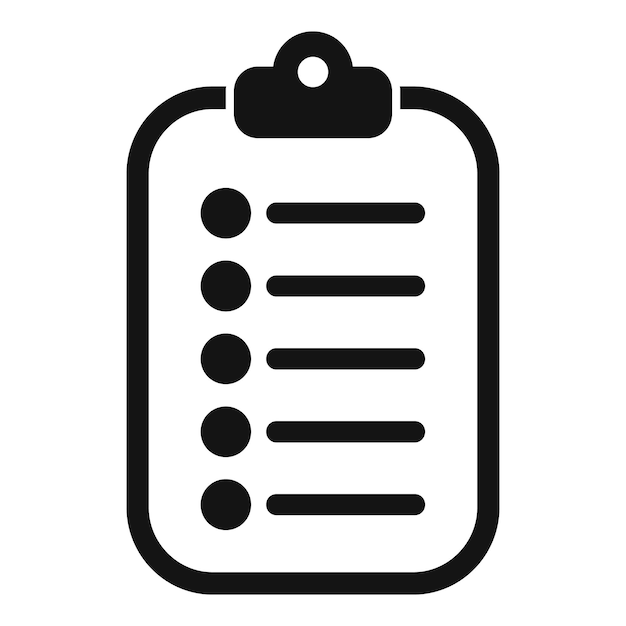 Clipboard showing checklist icon for planning and organizing