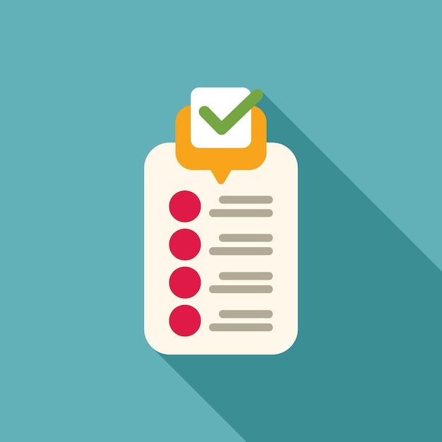 clipboard showing completed checklist with check mark icon