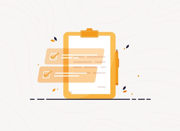 clipboard with completed tasks