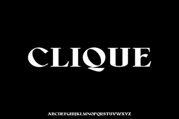 CLIQUE the luxury and elegant font glamour style
