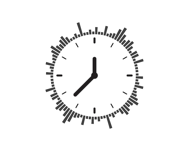 clock icon vector illustration design