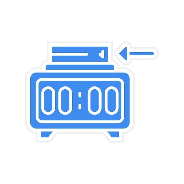 clock in icon vector image can be used for factory