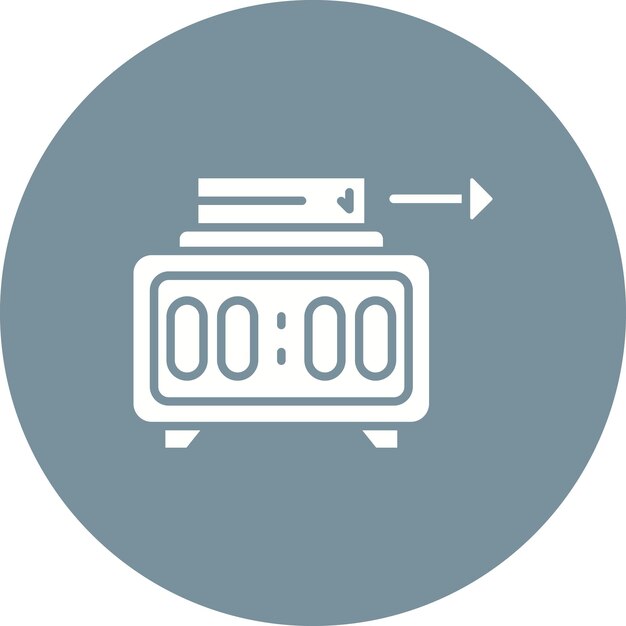 clock out icon vector image can be used for factory