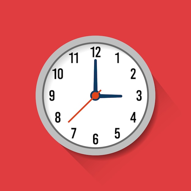 Clock showing the time