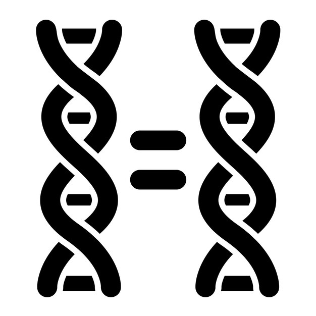 Cloning Glyph Solid Black Illustration