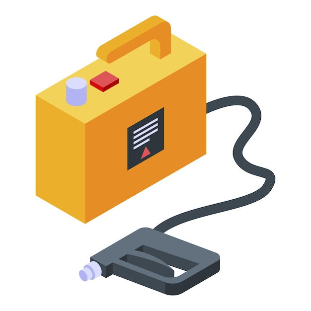 Clothes steam cleaner icon Isometric of clothes steam cleaner vector icon for web design isolated on white background