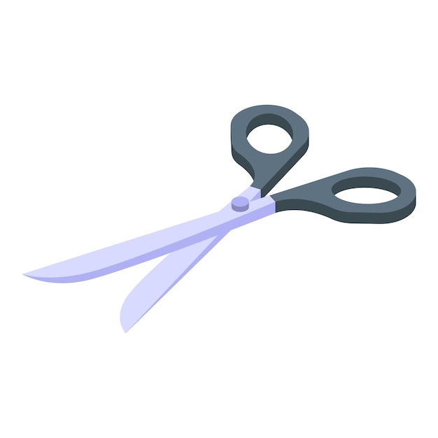 Clothing repair scissors icon Isometric of clothing repair scissors vector icon for web design isolated on white background