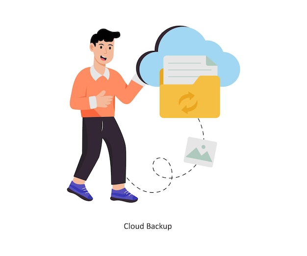 Cloud Backup Vector illustration EPS 10 file