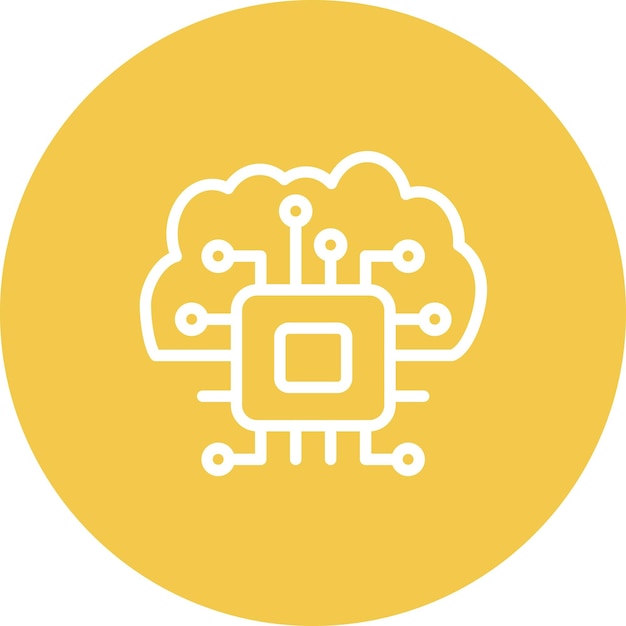 cloud based architecture vector icon illustration of data analytics iconset