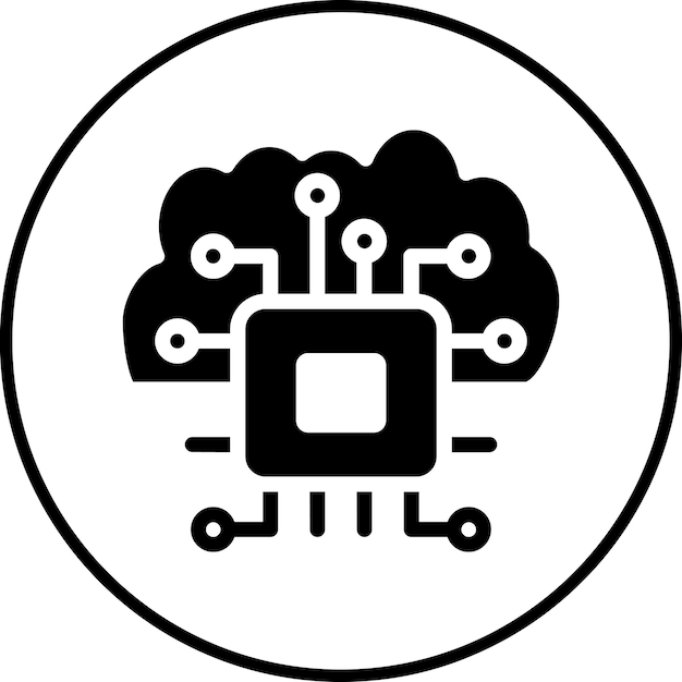 Cloud Based Architecture vector icon illustration of Data Analytics iconset