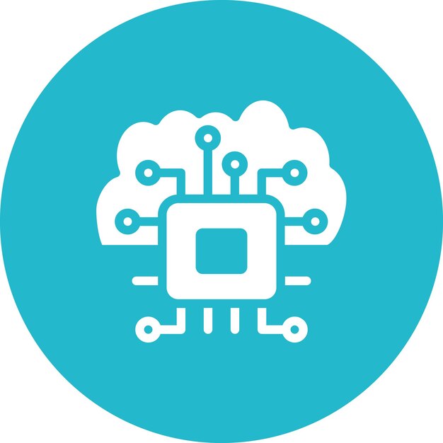 Cloud Based Architecture vector icon illustration of Data Analytics iconset