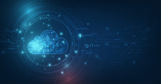 cloud computing concept.abstract cloud connection technology background.