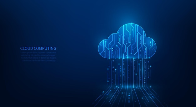 cloud computing data storage online and security technology cloud security network policy vector illustration fantastic technology
