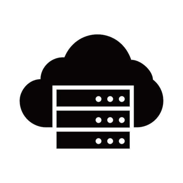 cloud computing icon design internet storage sign and symbol
