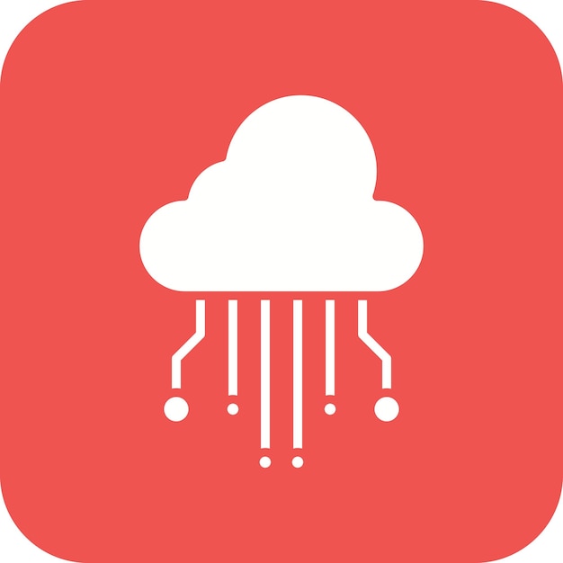 cloud computing icon vector image can be used for big data