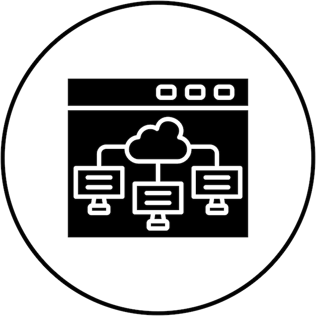 cloud computing icon vector image can be used for seo and sem