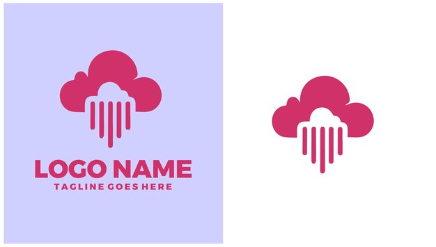 Cloud Computing Online computing Distributed computing Remote hosting unik logotypdesignillustration