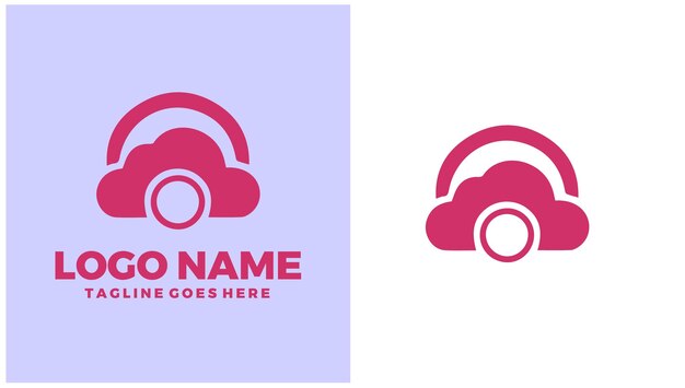 Cloud Computing Online computing Distributed computing Remote hosting unik logotypdesignillustration