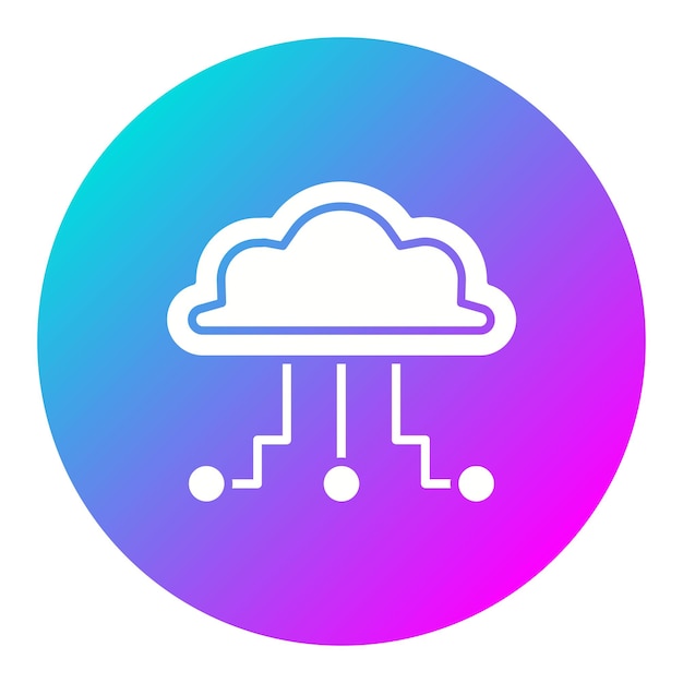 Cloud Computing vector icon Can be used for Web Hosting iconset