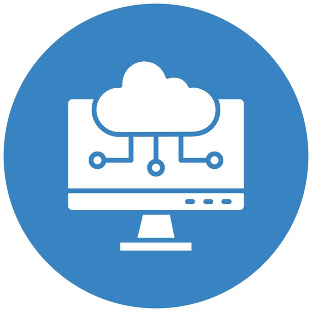 Cloud computing Vector Icon Design Illustration