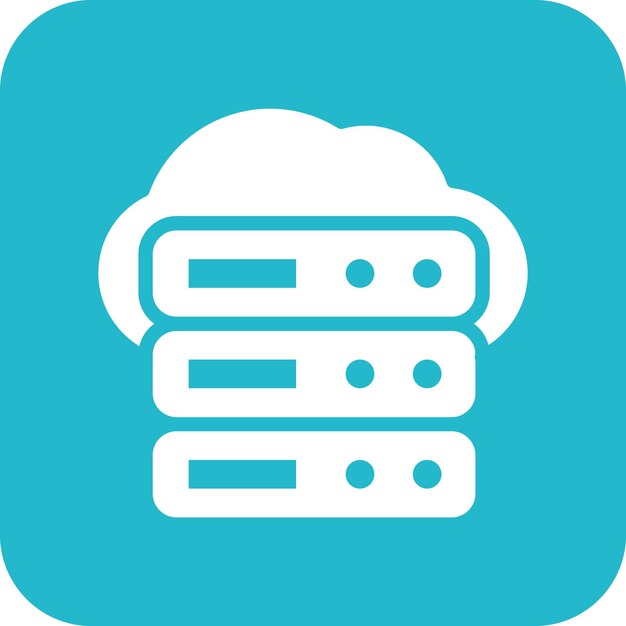 cloud computing vector icon illustration of seo and sem iconset