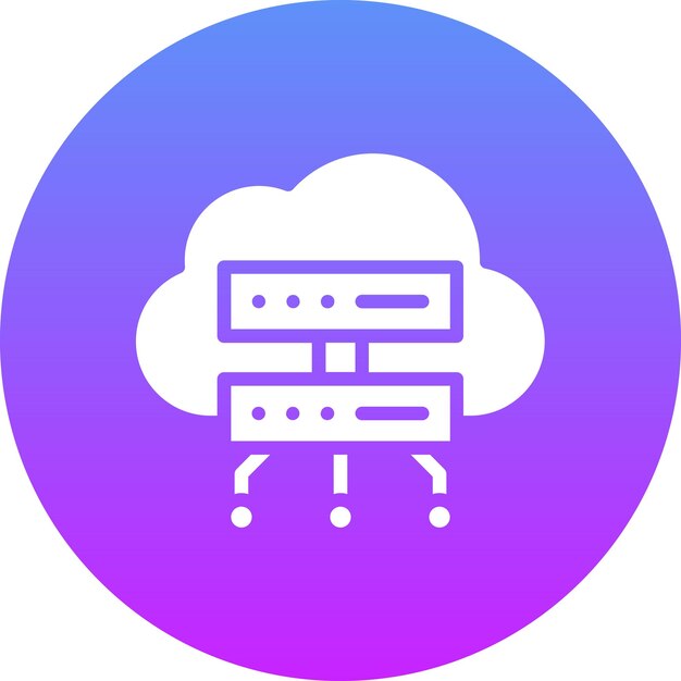 Cloud Computing vector icon illustration of Smart City iconset