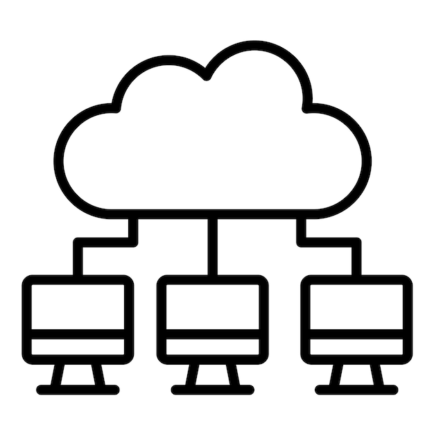 cloud computing vector illustration style