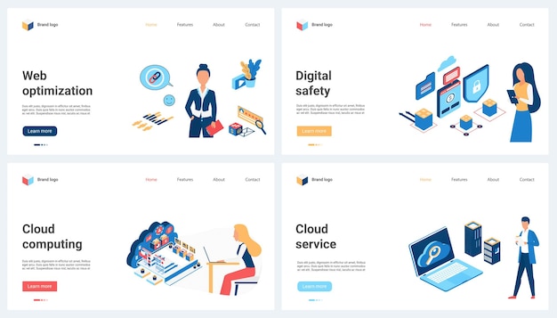 Cloud computing web optimization digital security for online service and tiny people