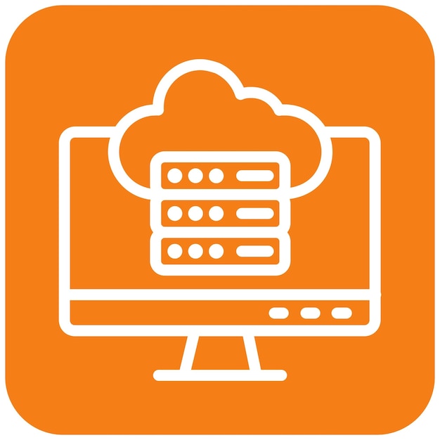 Cloud data Vector Icon Design Illustration