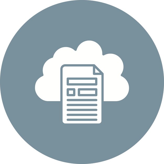 cloud file icon vector image can be used for networking and data sharing