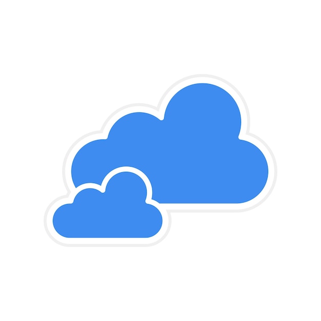 Cloud icon vector image Can be used for Learning