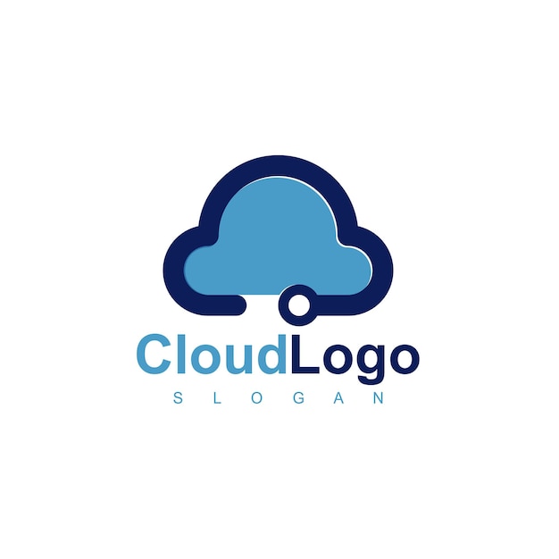 Cloud Logo Template Server Icon