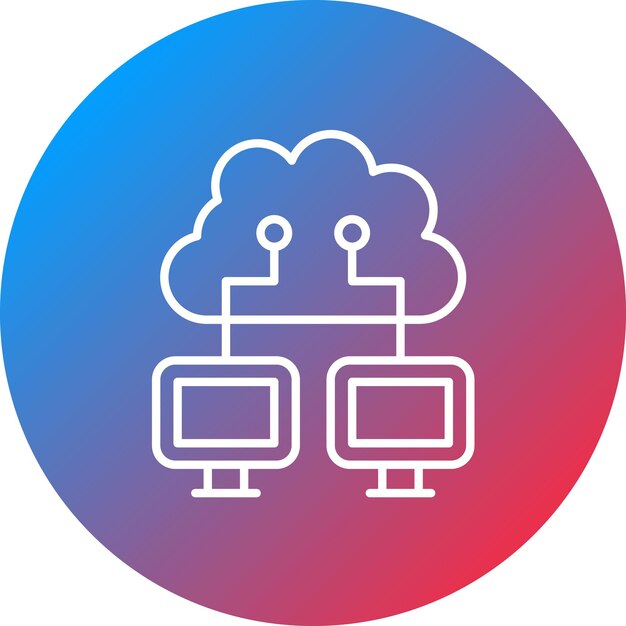 Cloud Network icon vector image Can be used for Web Marketing